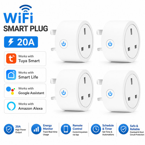 Smart wifi plug pin - plug, uk