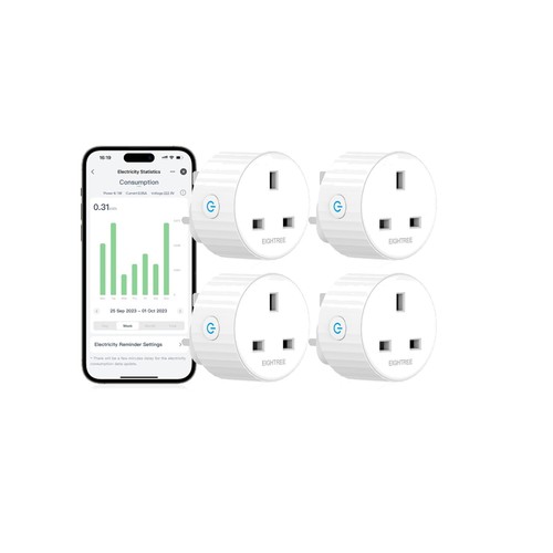 Wifi smart plug 13a - wifi, 4x